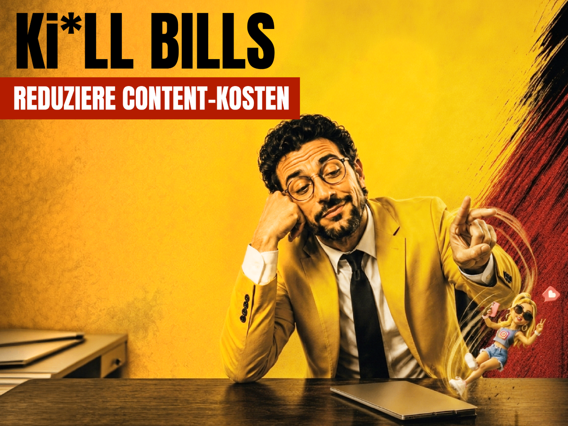 Ki*LL BILLS Motiv Reduziere deine Content-Kosten